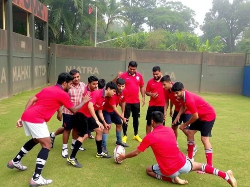 Rugby Masterclass India community event Rugby Masterclass India community meetup in Mumbai with players gathered for a tournament